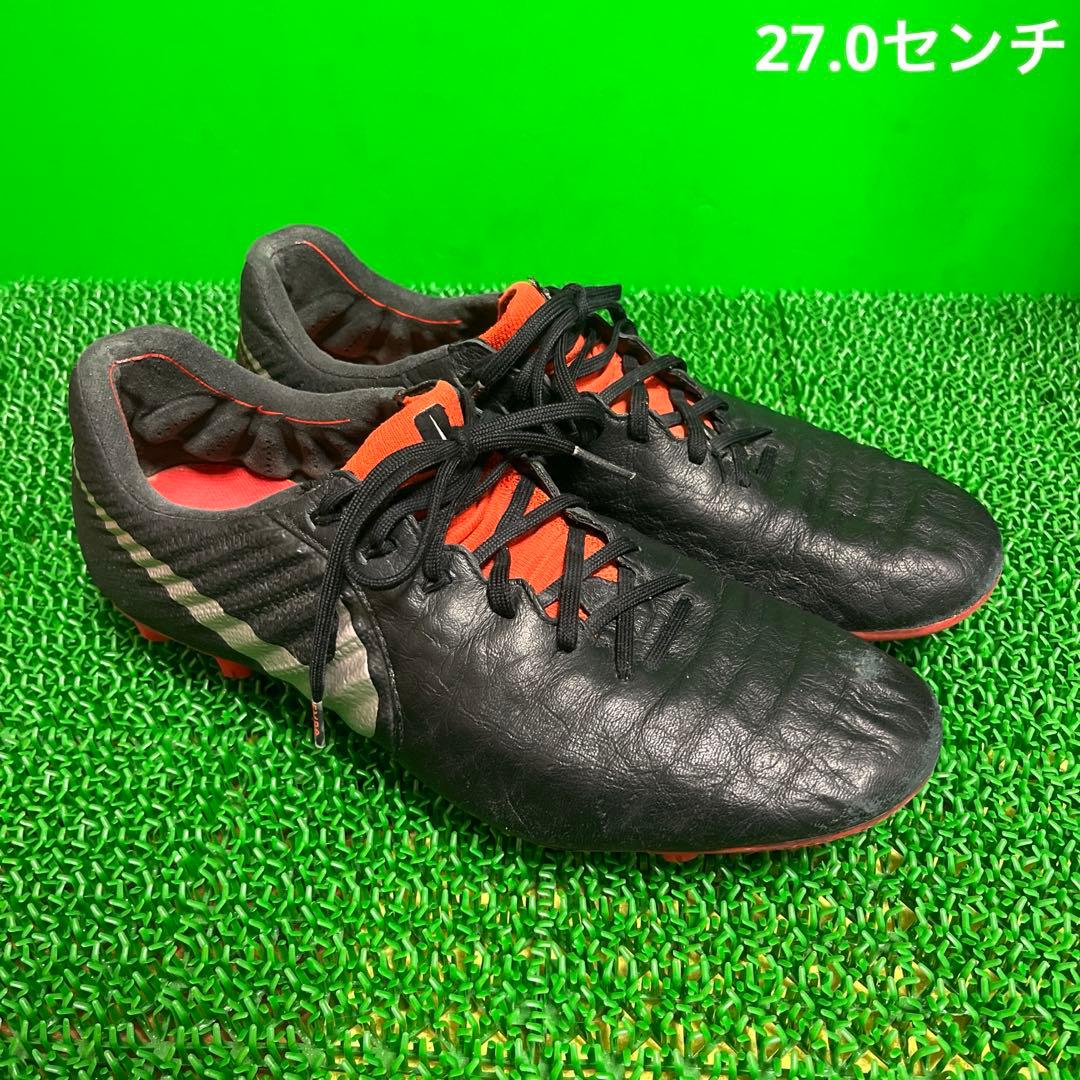 ナイキ サッカースパイク レジェンド 7 エリート HG(ブラック×レッド)