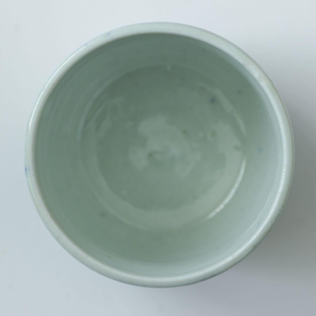 明治　大正　湯呑み　型紙摺　印判