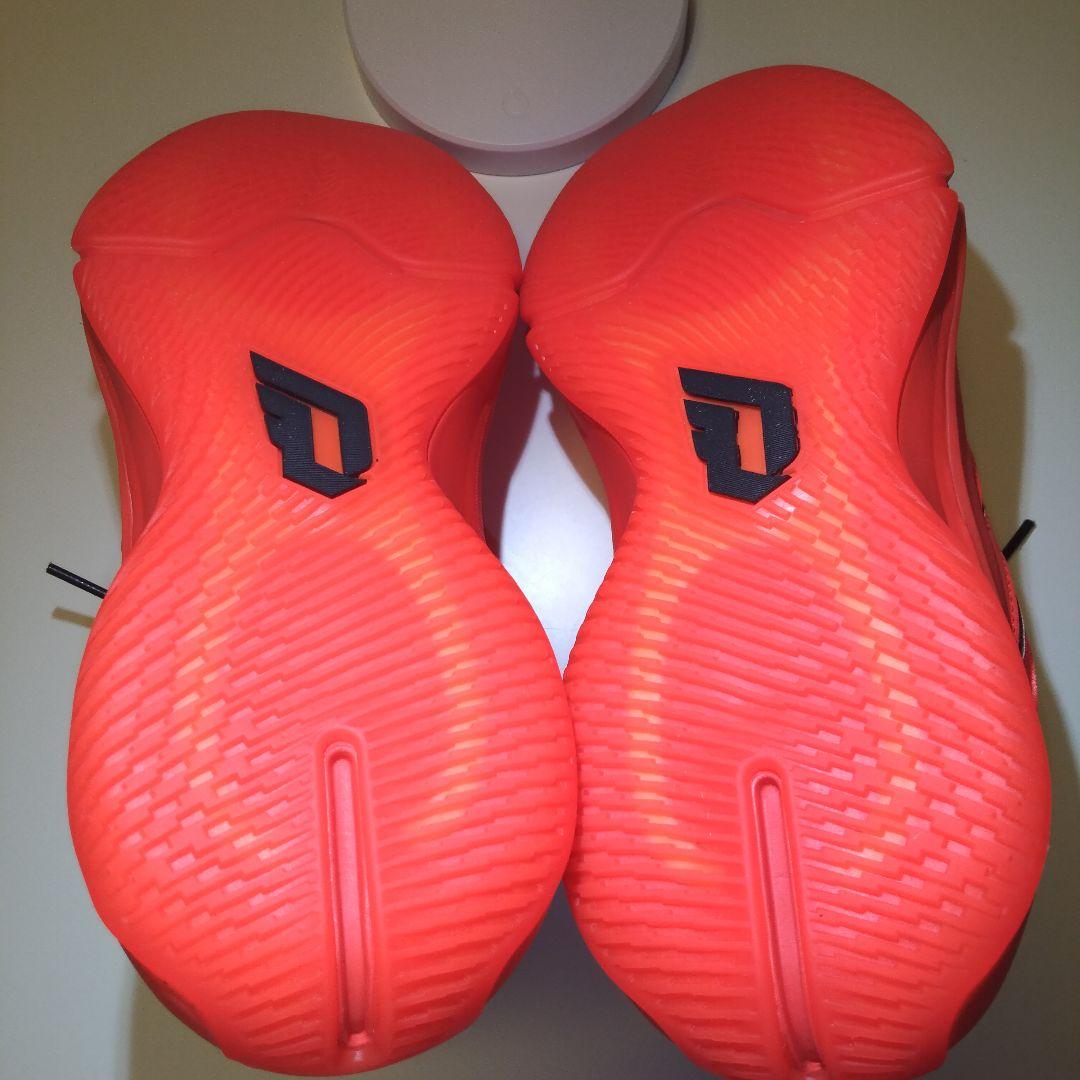 adidas バスケットボールシューズ オレンジ/ブラック 25.5 美品