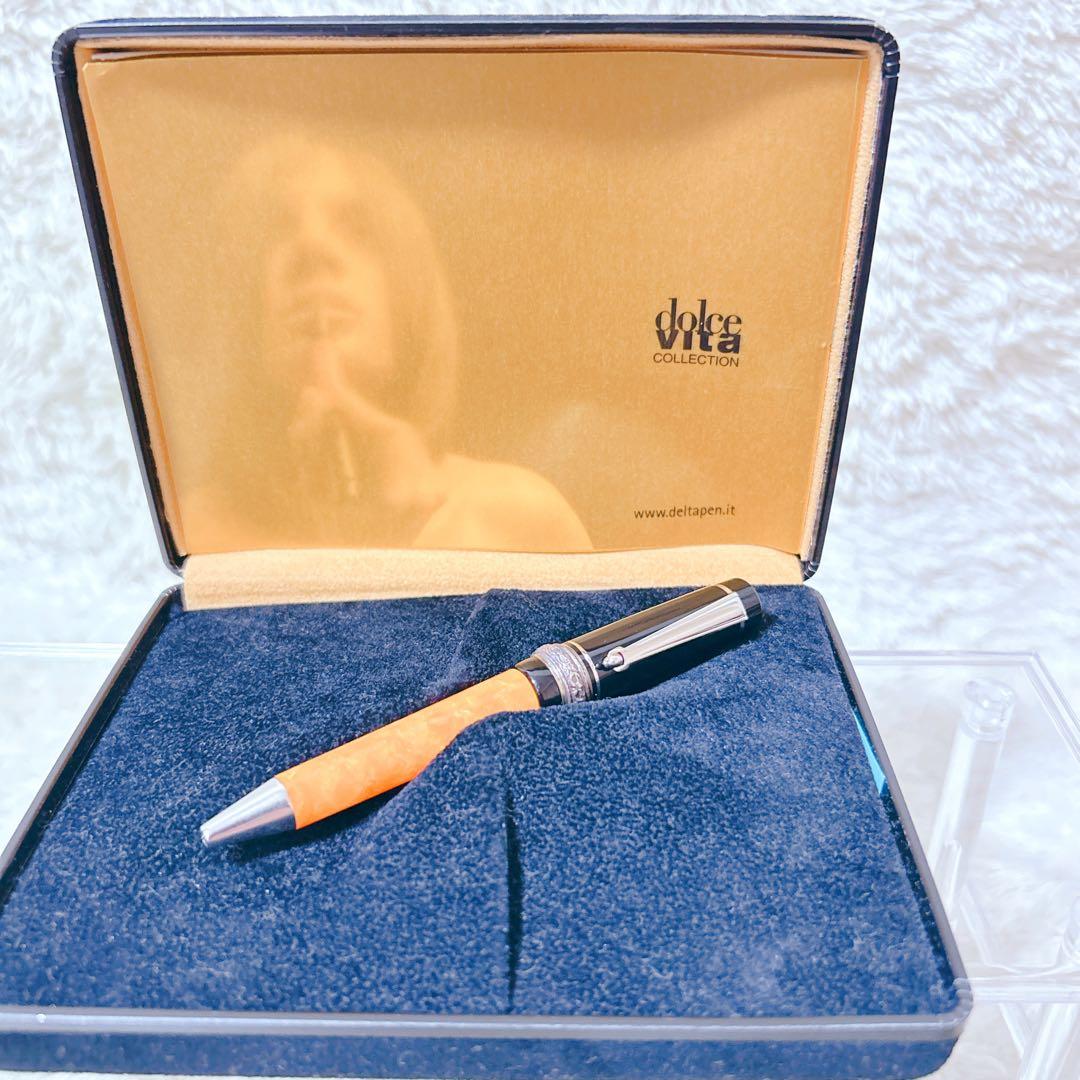 希少　デルタ ドルチェビータ ミニ シルバー ボールペン