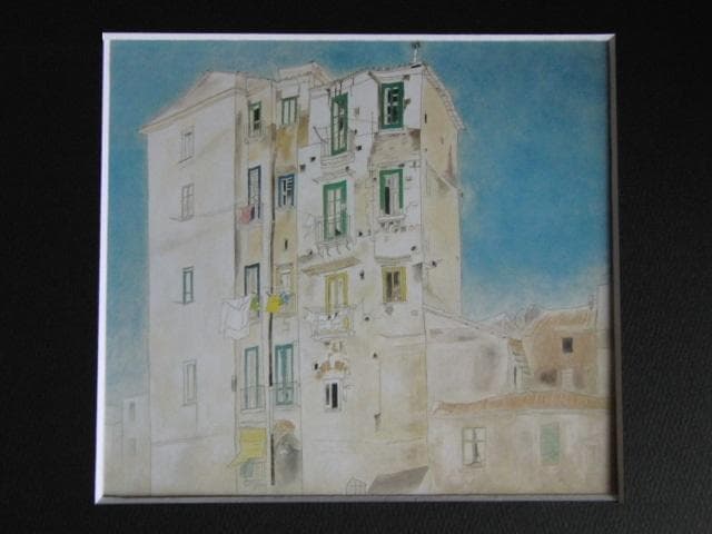 八田哲、【窓】、希少な額装用画集より、状態良好、新品額装付、日本人画家