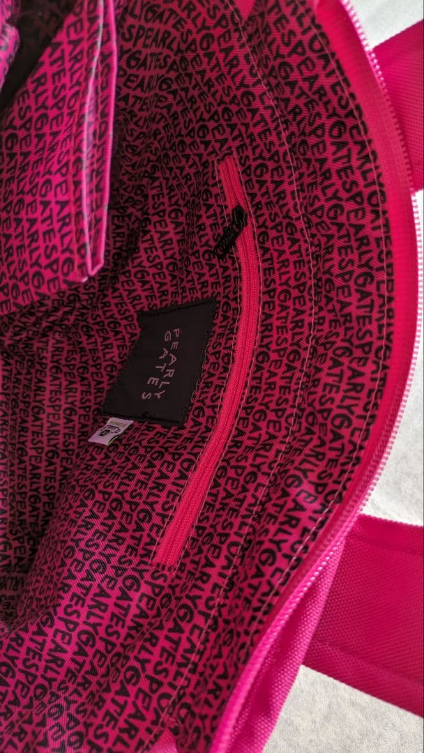 ペイントロゴ　カートバッグ　トートバッグ　ピンク