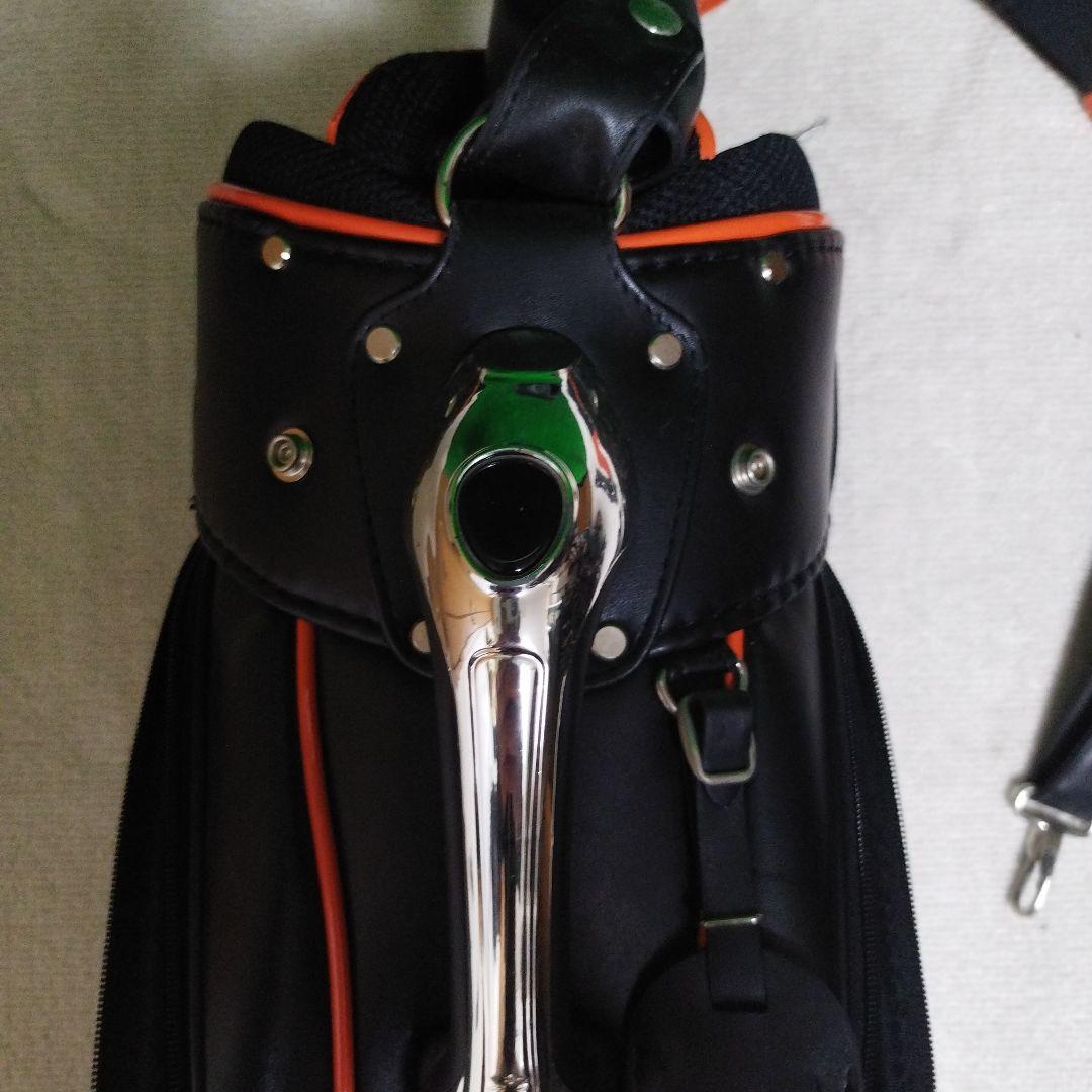 Lexus キャスター付きキャディバッグ オレンジ ブラック フードなし