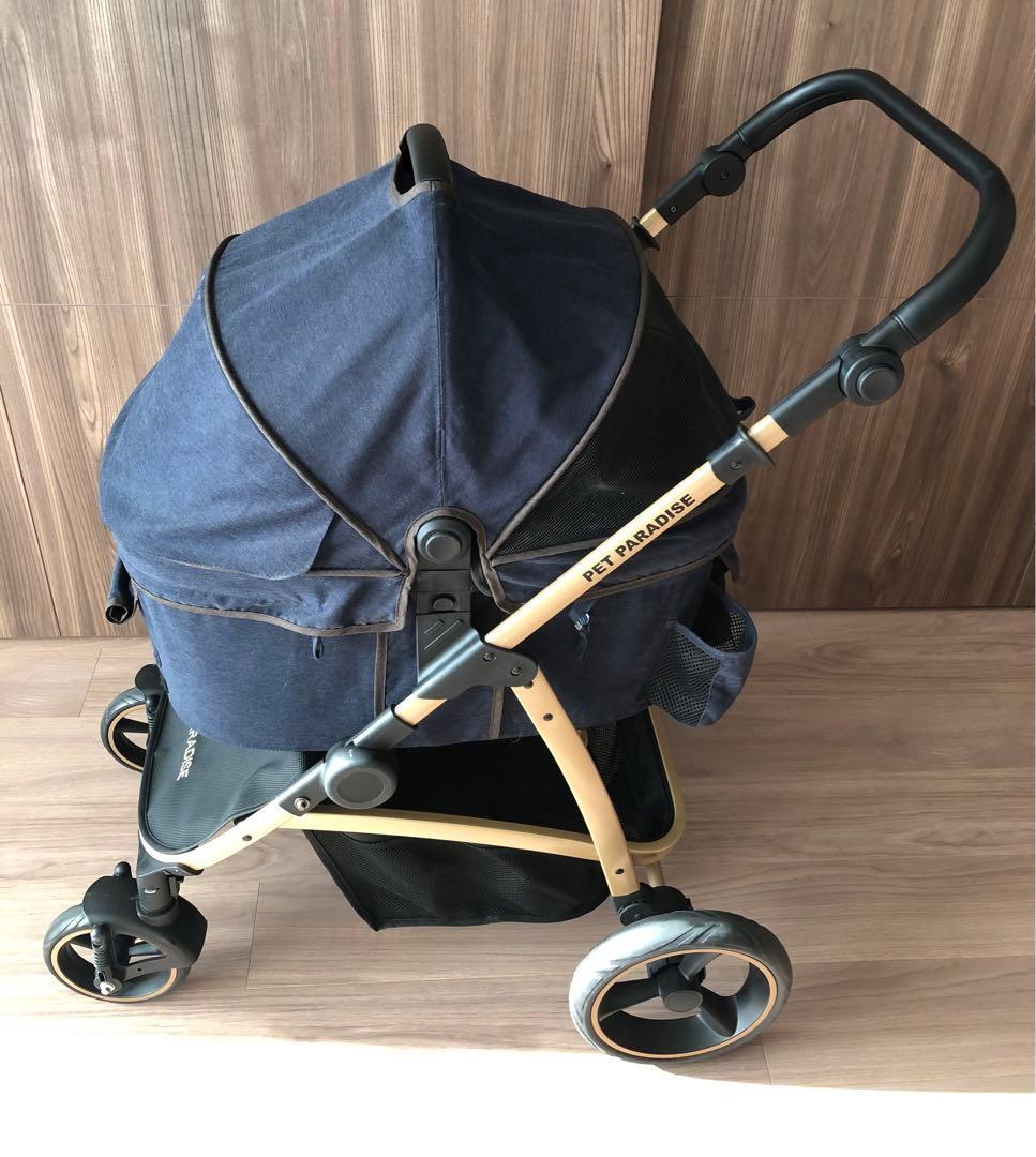 美品⭐︎ペットパラダイス プレミアムカート レインカバー付き！