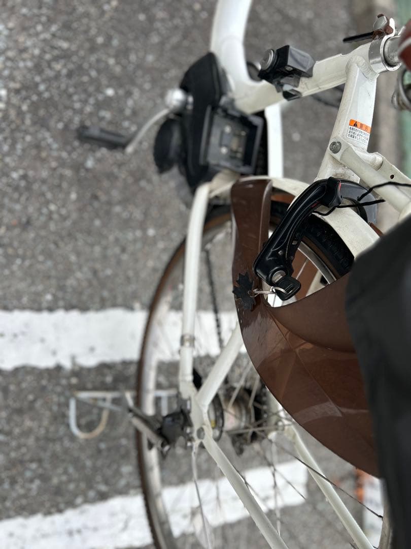 メ*ル様 電動アシスト自転車 シティタイプ バスケット付き