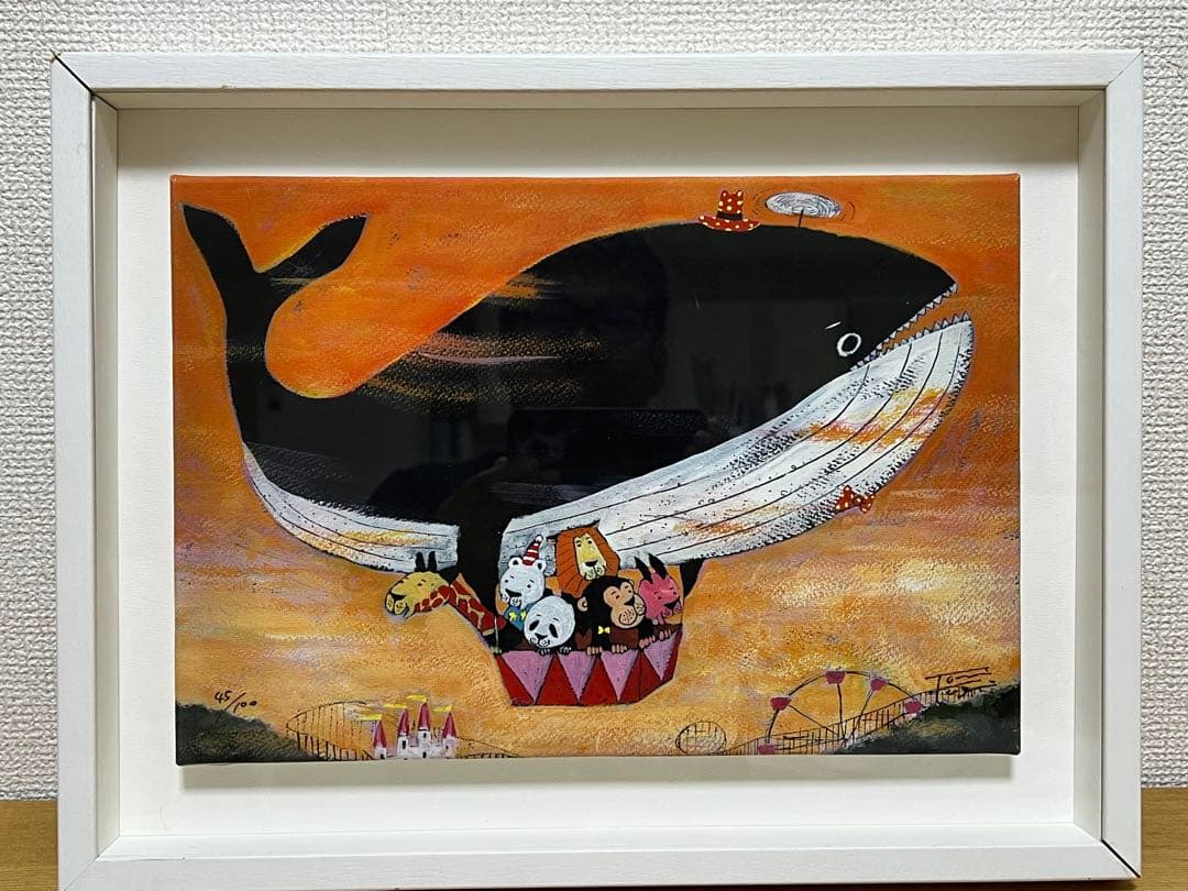 谷口智則 クジラの船 限定版画