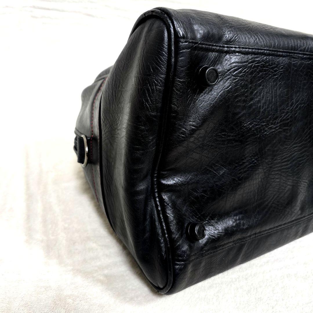 極美品タイトリスト 2way ゴルフバッグ ボストンバッグ レザー 大容量 黒