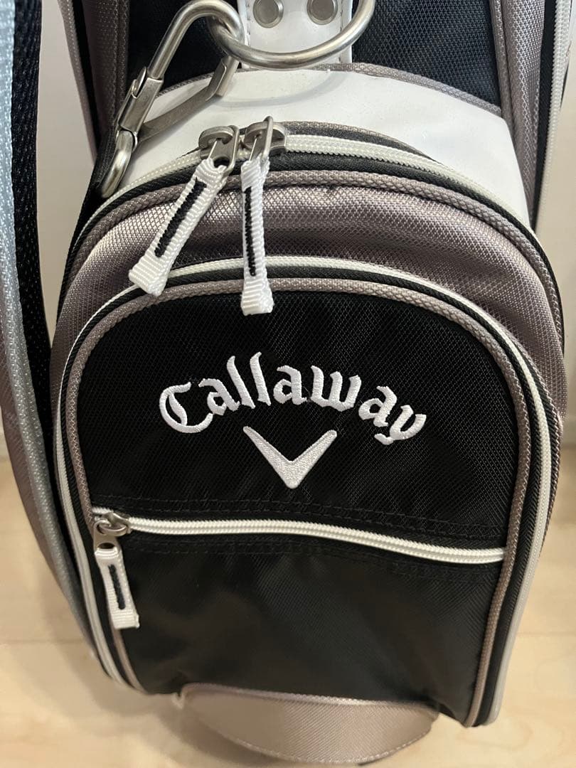 Callaway キャディバッグ 黒白　クラブ　ソレイル
