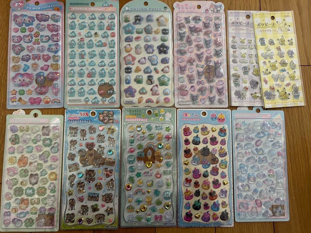 うるちゅる　ボンボンドロップシール　サンリオ　ほっぺちゃん　プチドロップ