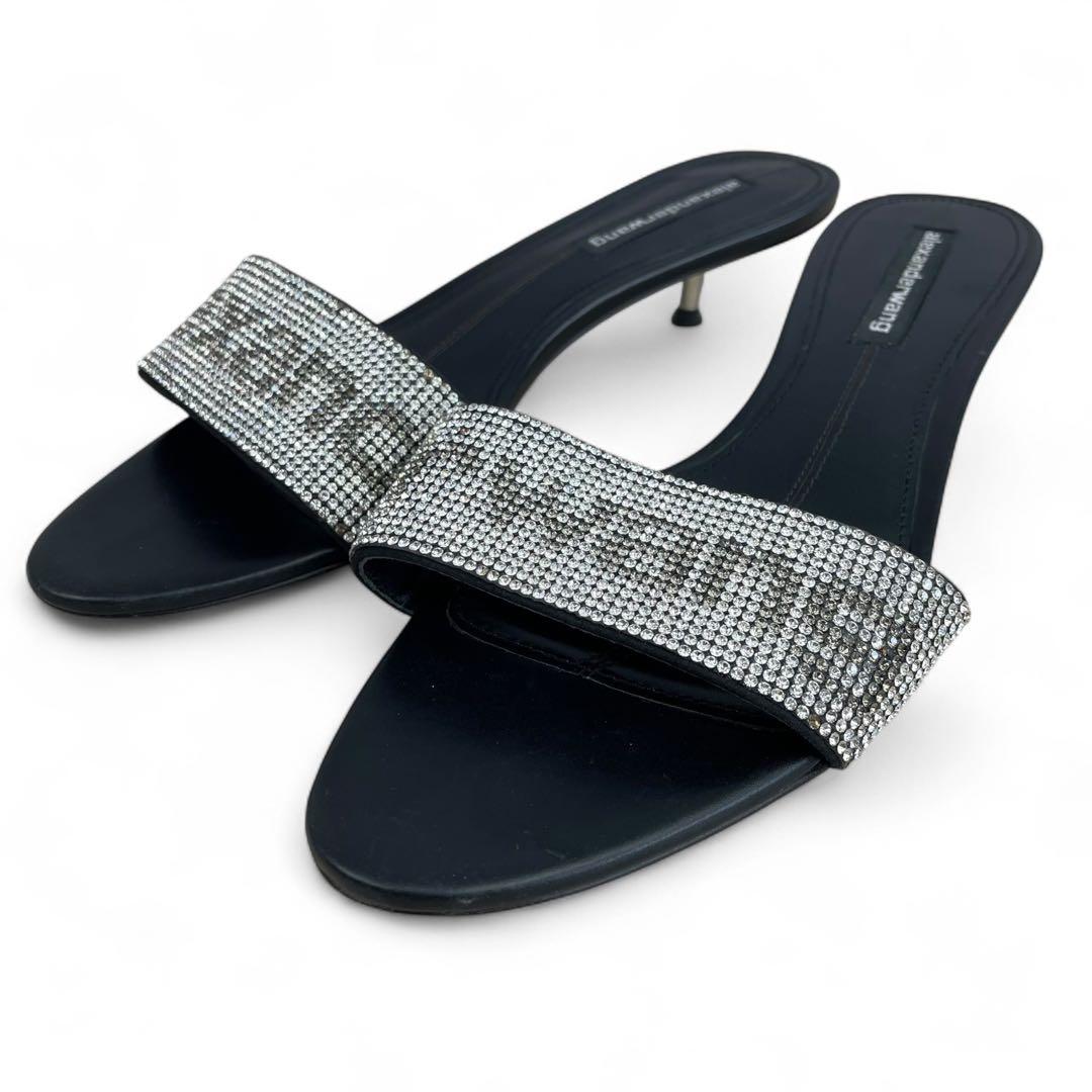 アレキサンダーワン　変形ミュール　ラインストーン　ヒール　37 24cm相当