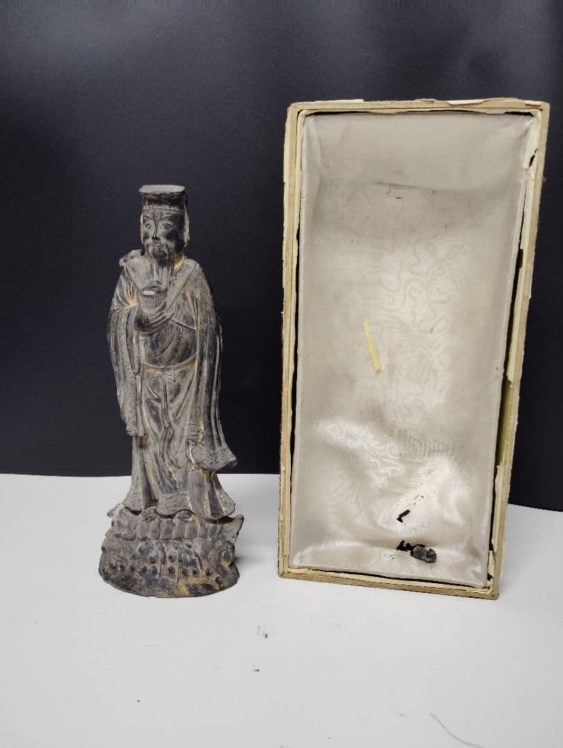 中国美術　菩薩墨　書道　骨董品　彫刻　オブジェ　仏像　中国墨