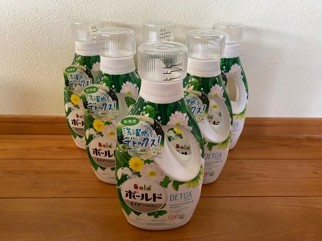 〈廃盤品〉ボールド　液体洗剤　グリーンガーデン＆ミュゲの香り　本体850g×6本