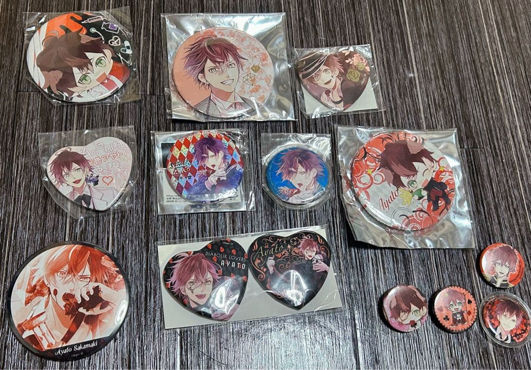 DIABOLIKLOVERS逆巻アヤト 推し缶バッジ他まとめ売り　セット