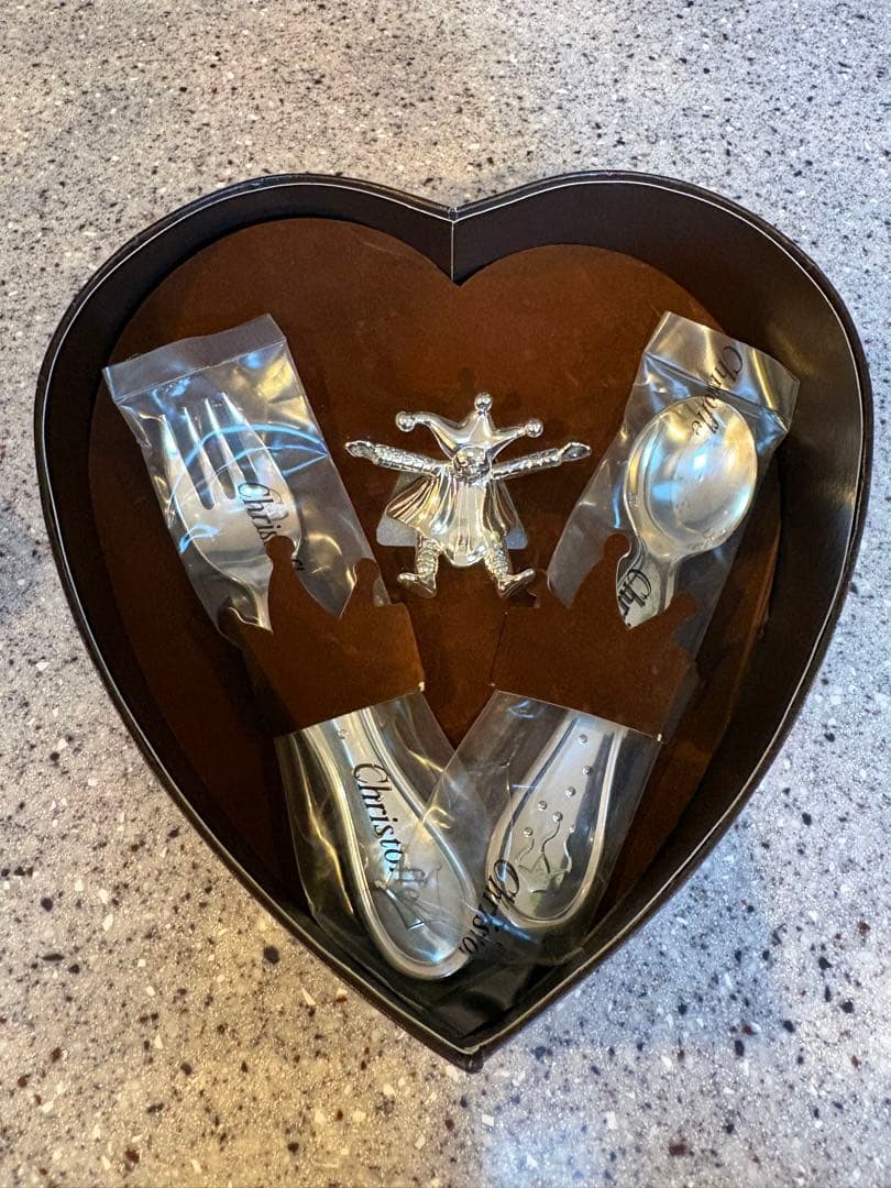 【新品】クリストフル ベビースプーン&フォーク　カトラリー