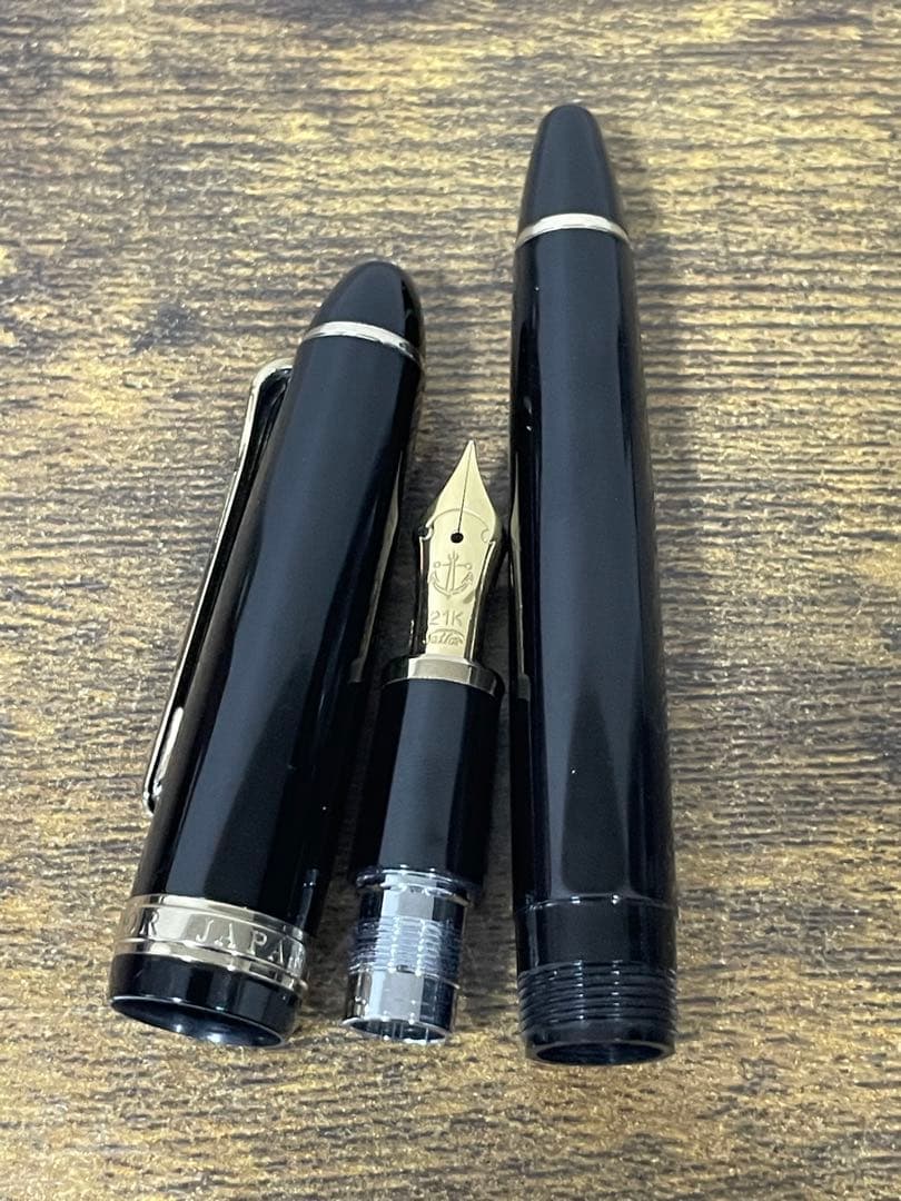 筆記確認＆洗浄済　セーラー　万年筆　プロフィット　21k ホワイトゴールド