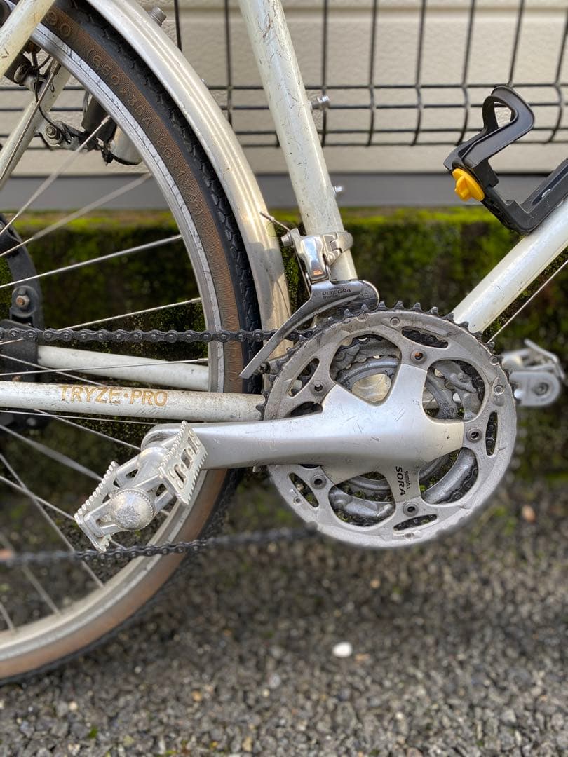 幻の名車　銀輪旅車AZUランドナー　ヴィンテージ　ホワイト