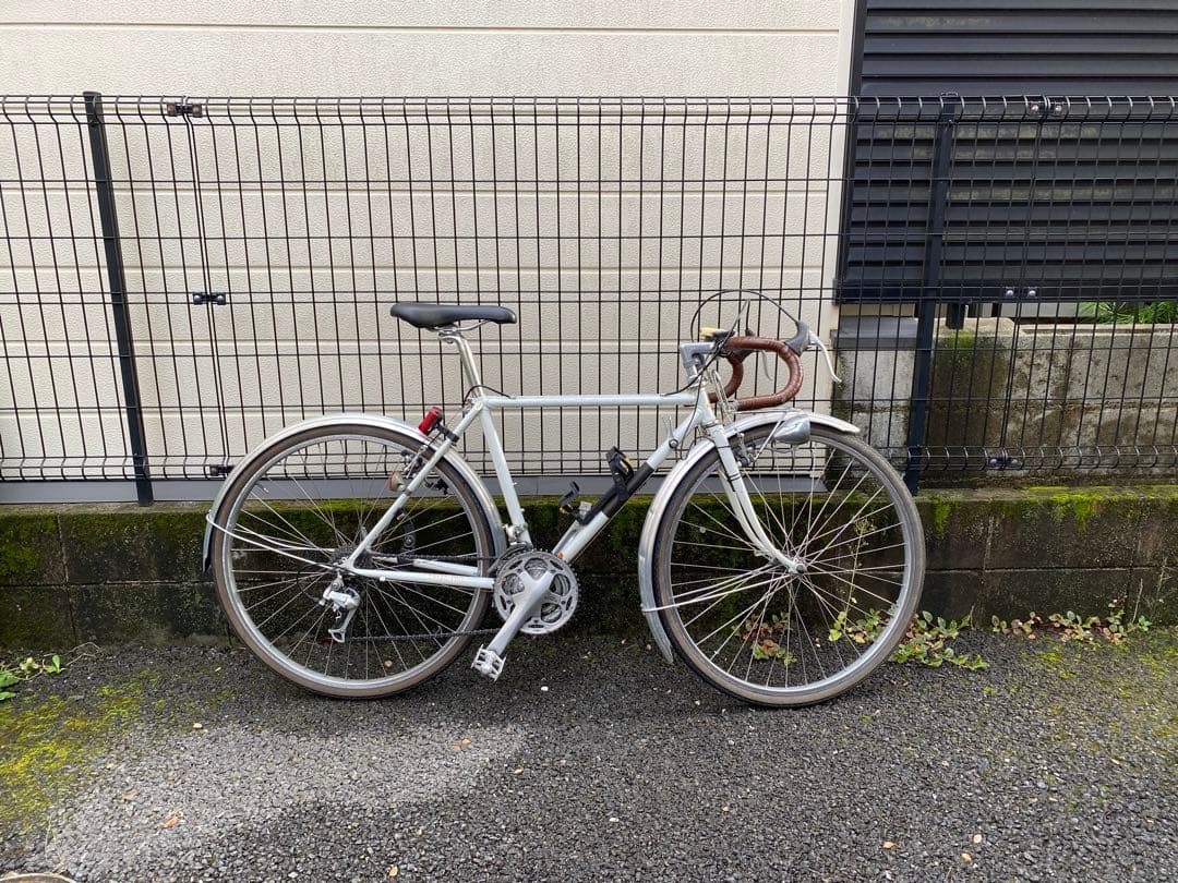 幻の名車　銀輪旅車AZUランドナー　ヴィンテージ　ホワイト