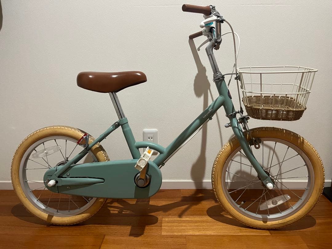 little tokyobike 16㌅　バスケット、ベル、補助輪付き
