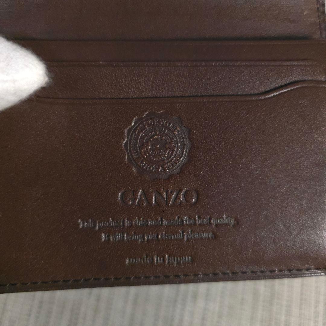 限定品　GANZO　ガンゾ　コードバン 通しマチ　名刺入れ　ブラウン