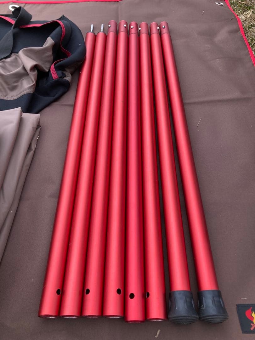 スノーピークHDタープシールドヘキサエボォPro.ポールセット