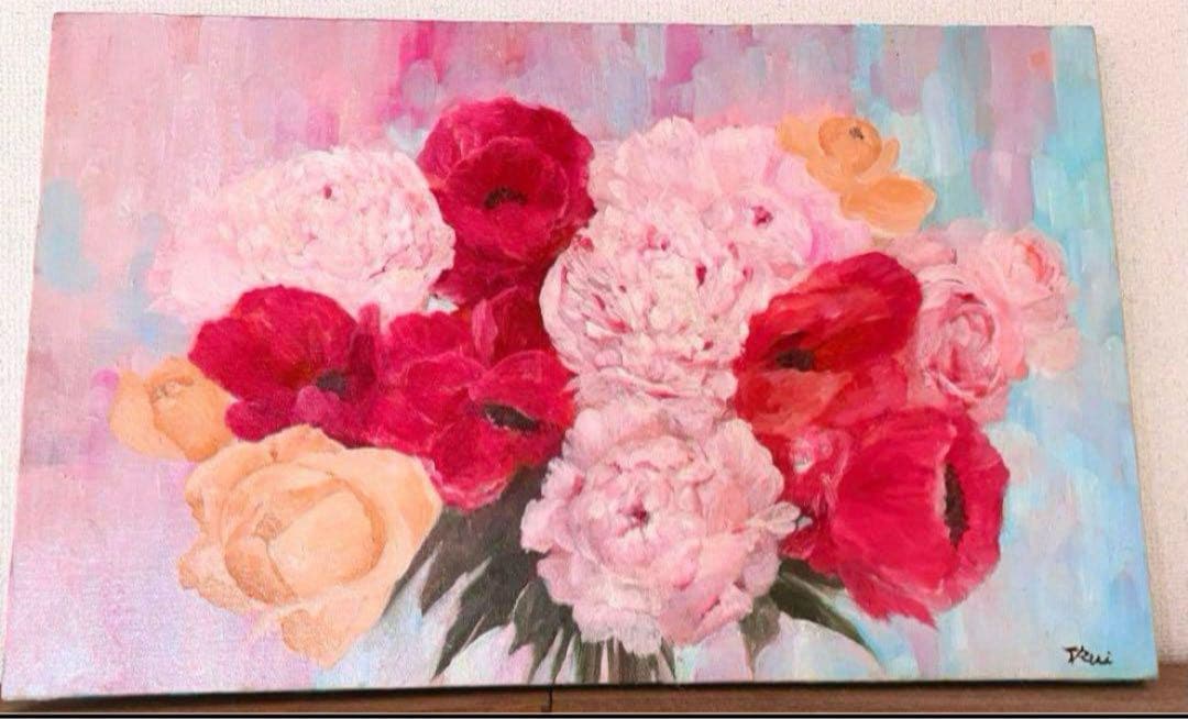 真作 M10(530×333mm)油絵M10号制作年数不明 アート 絵画