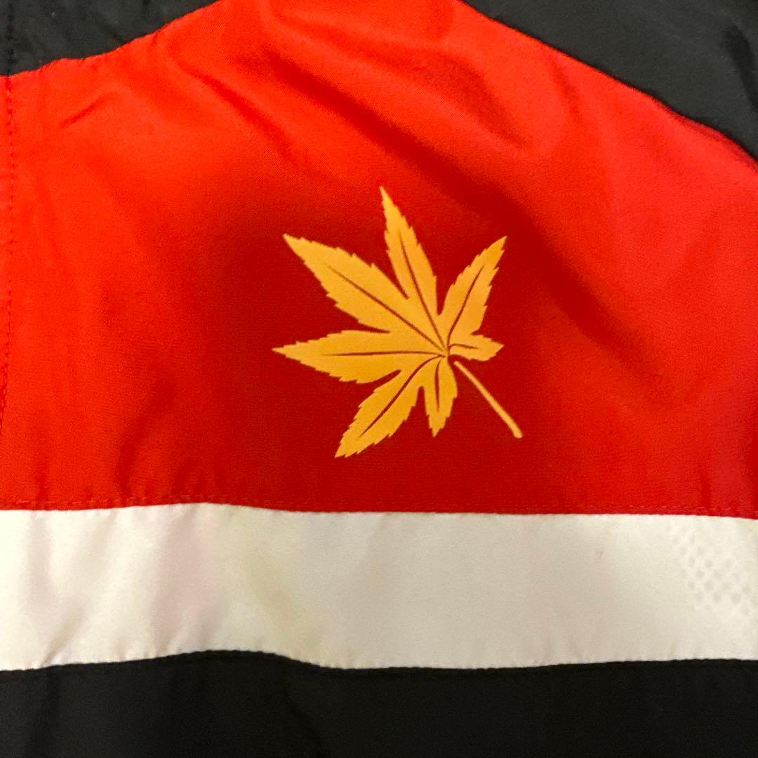 東山高校バスケ部Mizuno ナイロンジャケット 黒/赤