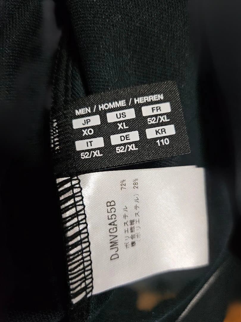 AMG DESCENTE ブラックポロシャツsizeXL