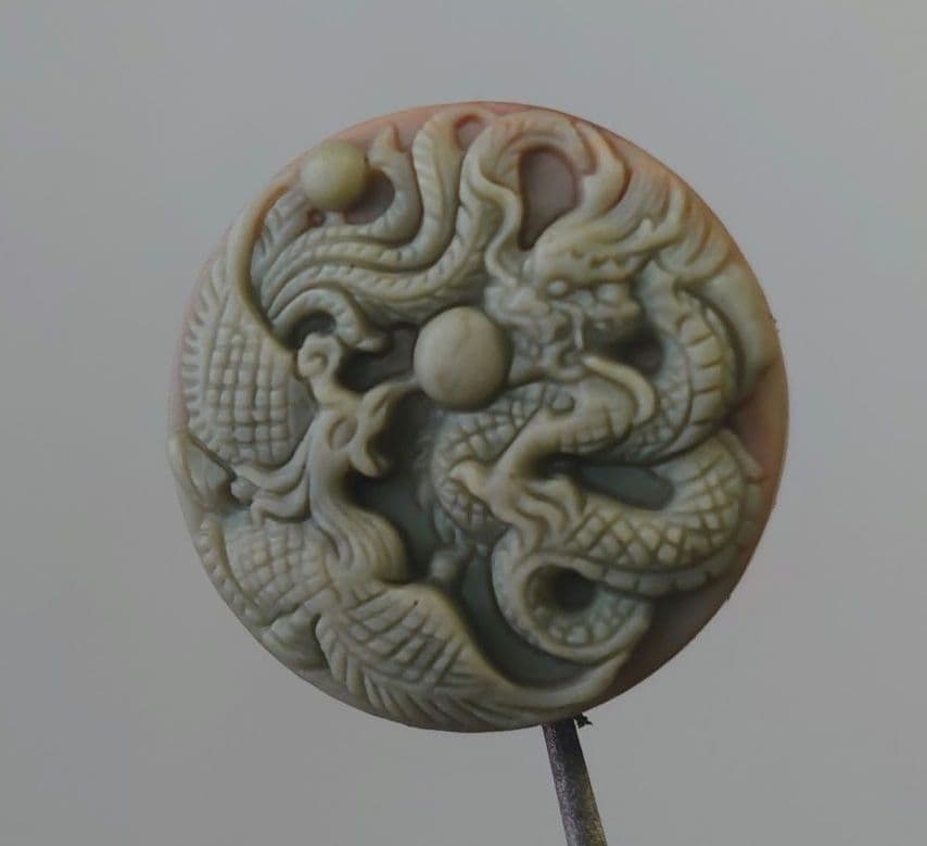 紫袍玉⑦龍と鳳凰ビーズ