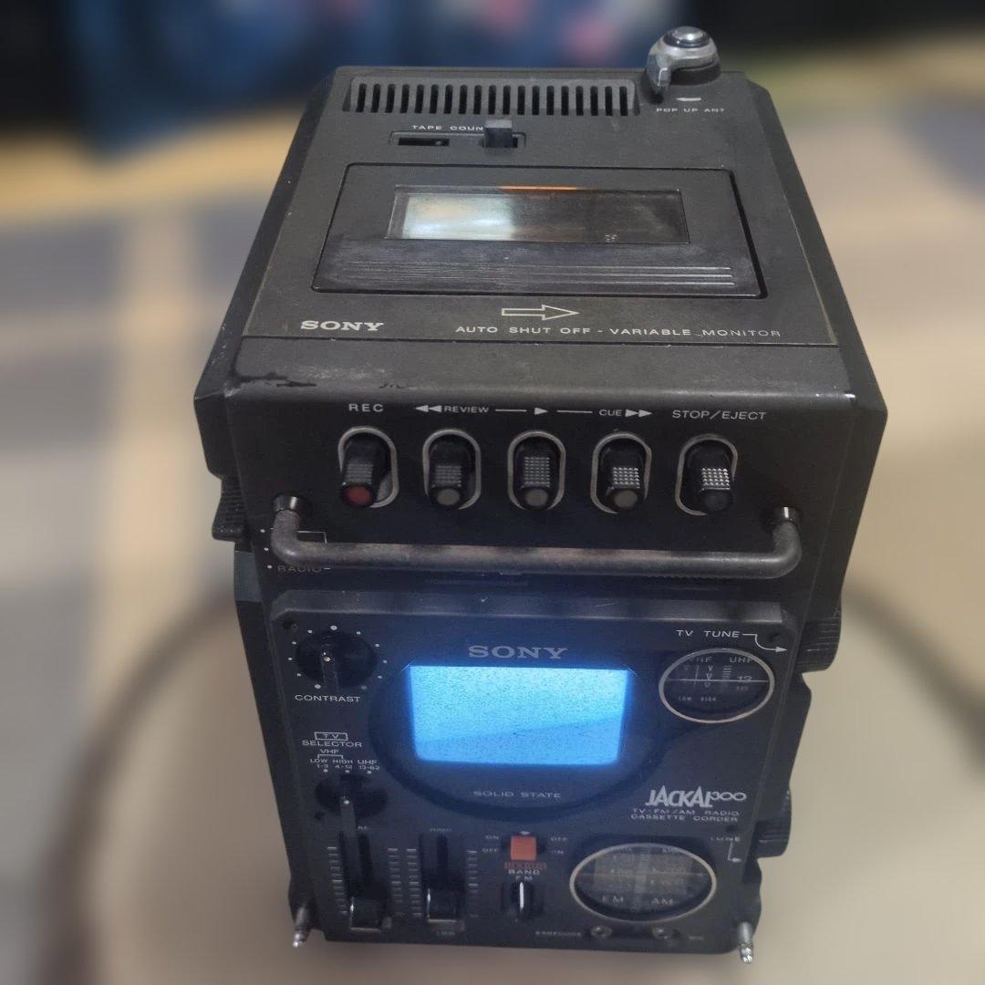 SONY JACKAL300 TV-FM/AMラジオ カセットコーダー