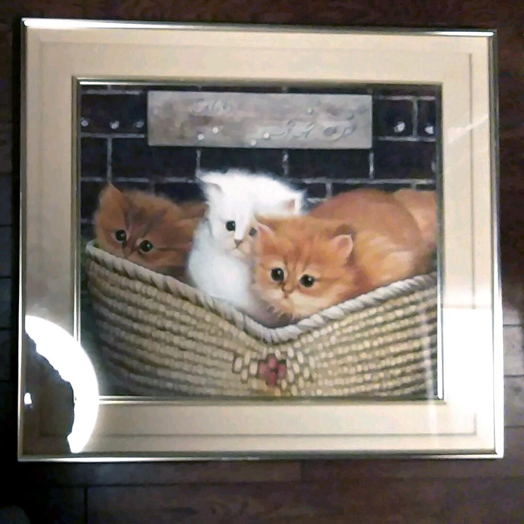 日本画(31)　子猫