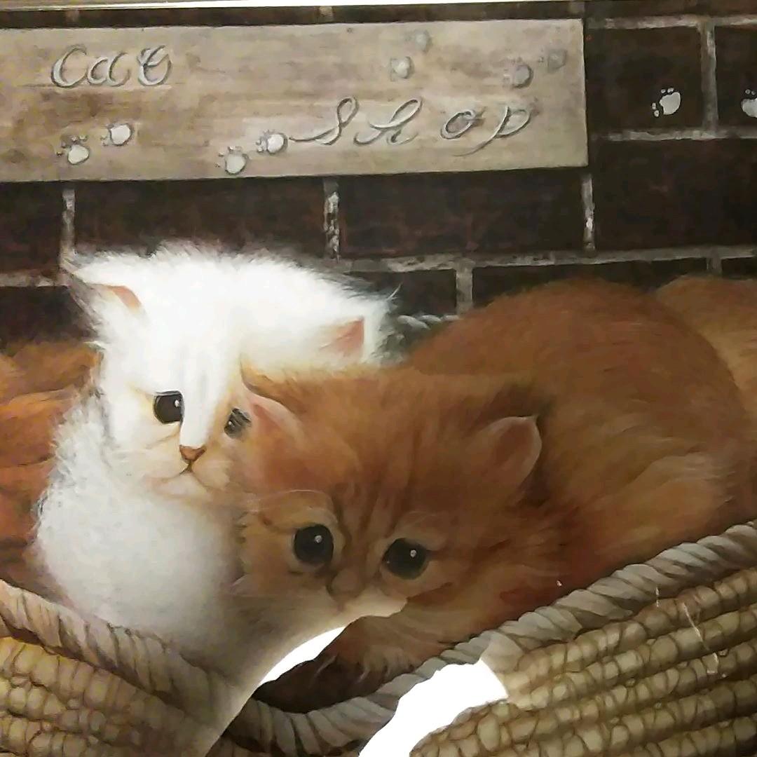 日本画(31)　子猫