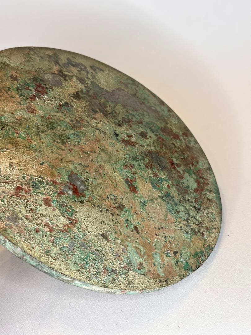 唐代 瑞獣四神文銅鏡 古鏡 青銅鏡 重厚作 銘帯入 時代物 收藏品