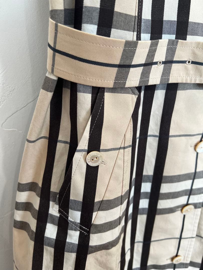ミ*ン様 BURBERRY ノースリーブチェックワンピース 40