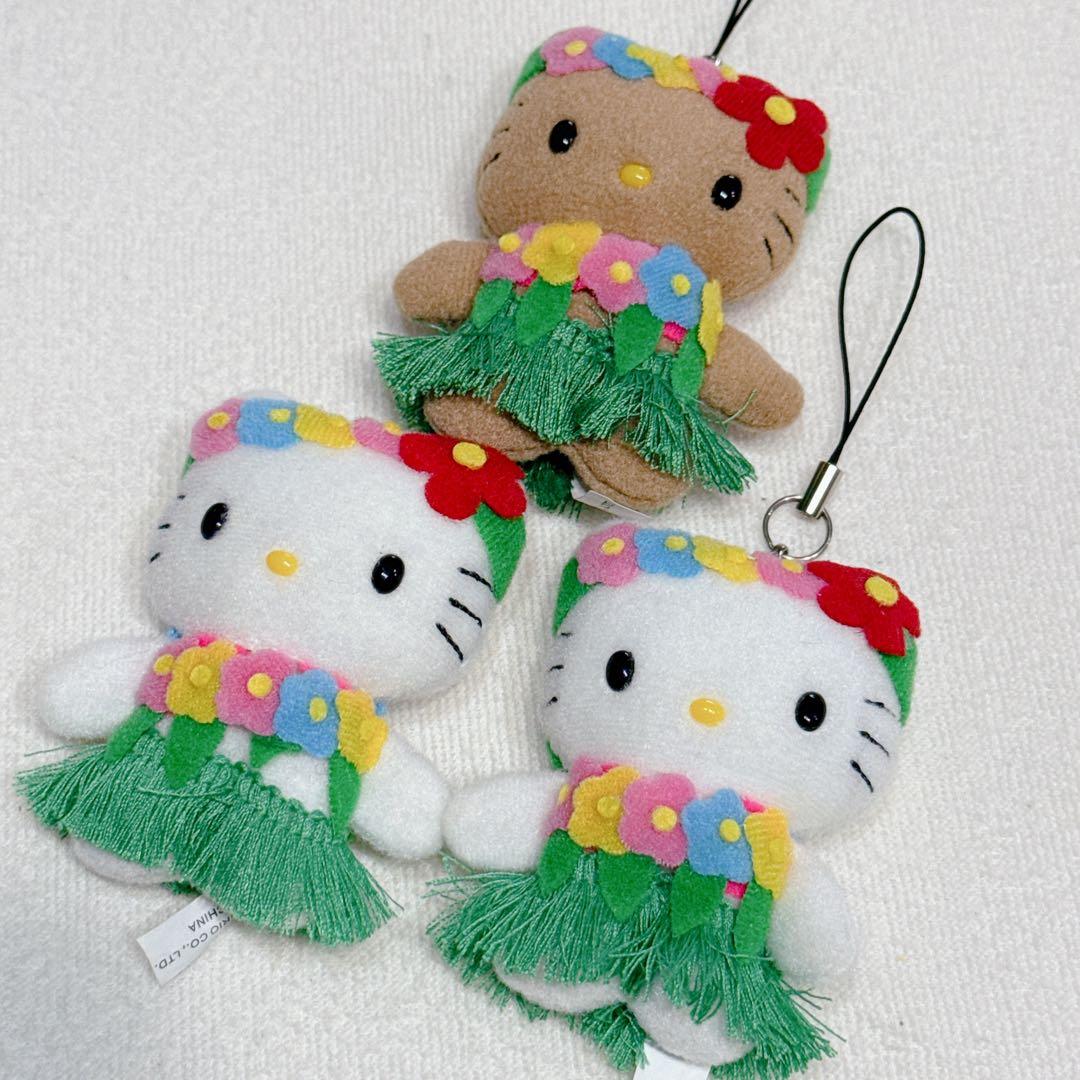 d*9様 ハローキティ　キティ　グアム　ハワイ　フラダンス　ストラップ　レア　マ