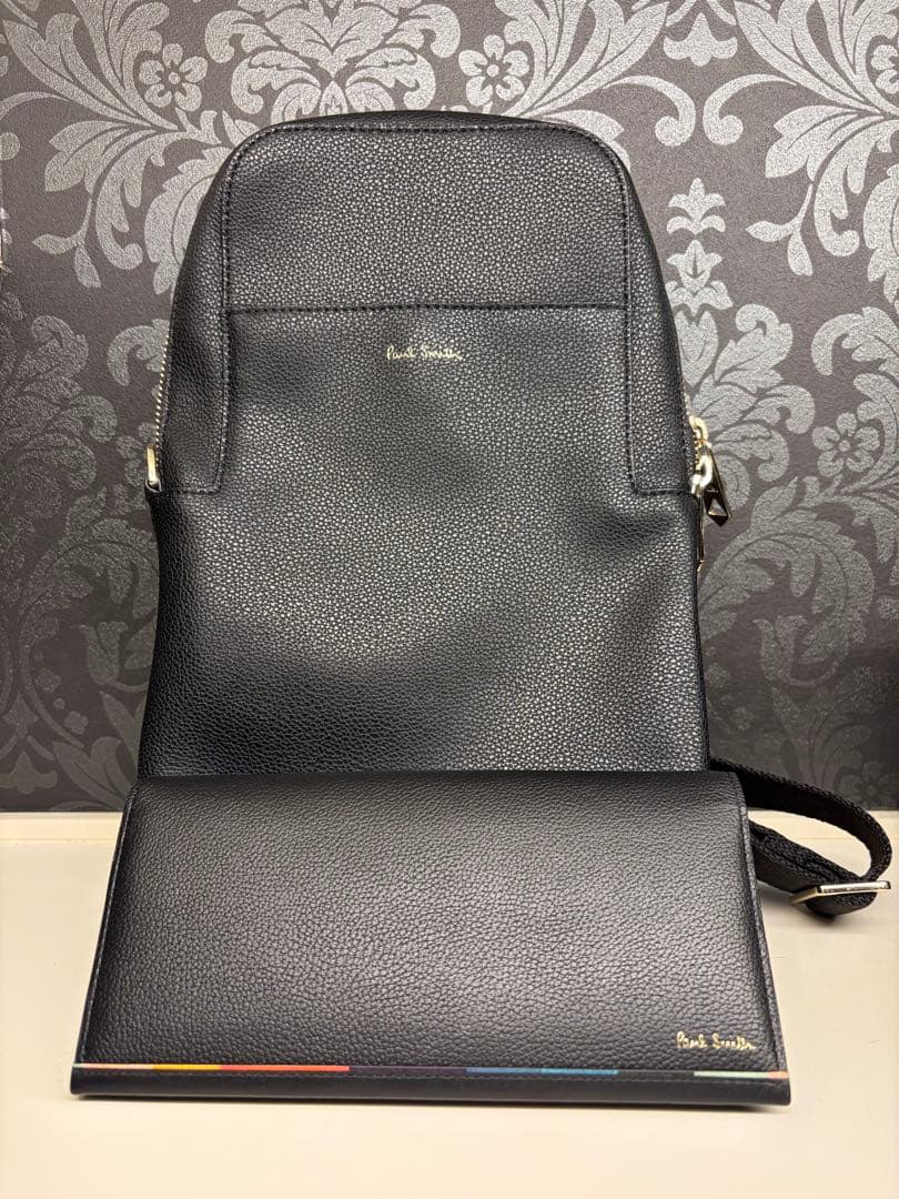 Paul Smith ポールスミス 極美品 レザーショルダーバッグ 長財布セット