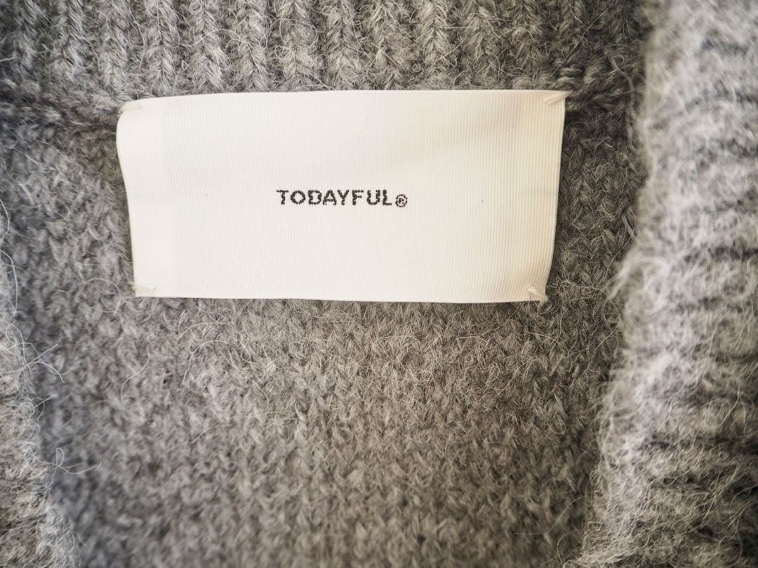 TODAYFUL グレー 長袖カーディガン