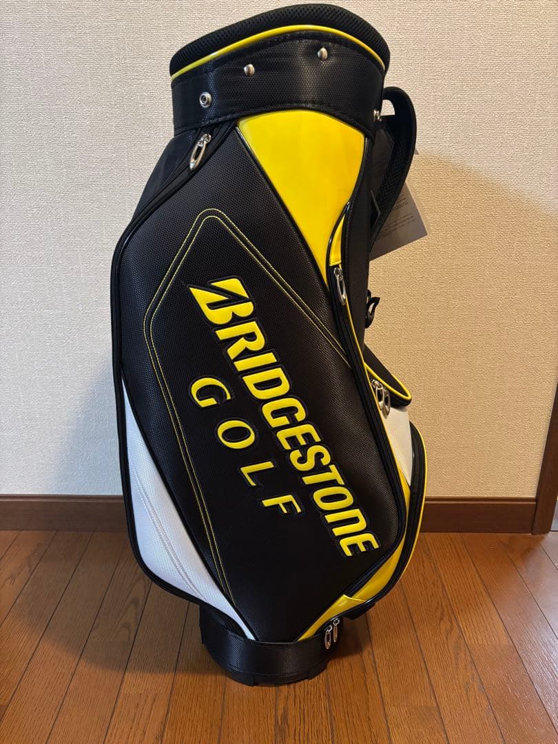BRIDGESTONE ゴルフ キャディバッグ 黒/黄/白