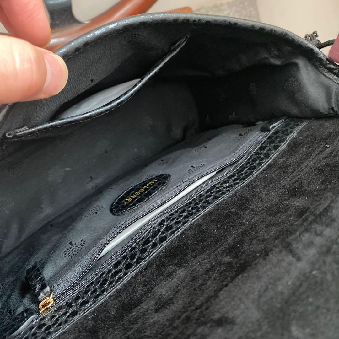 美品★mulberryマルベリー★Brynブリン★本革ハッグ★ストラップ欠品