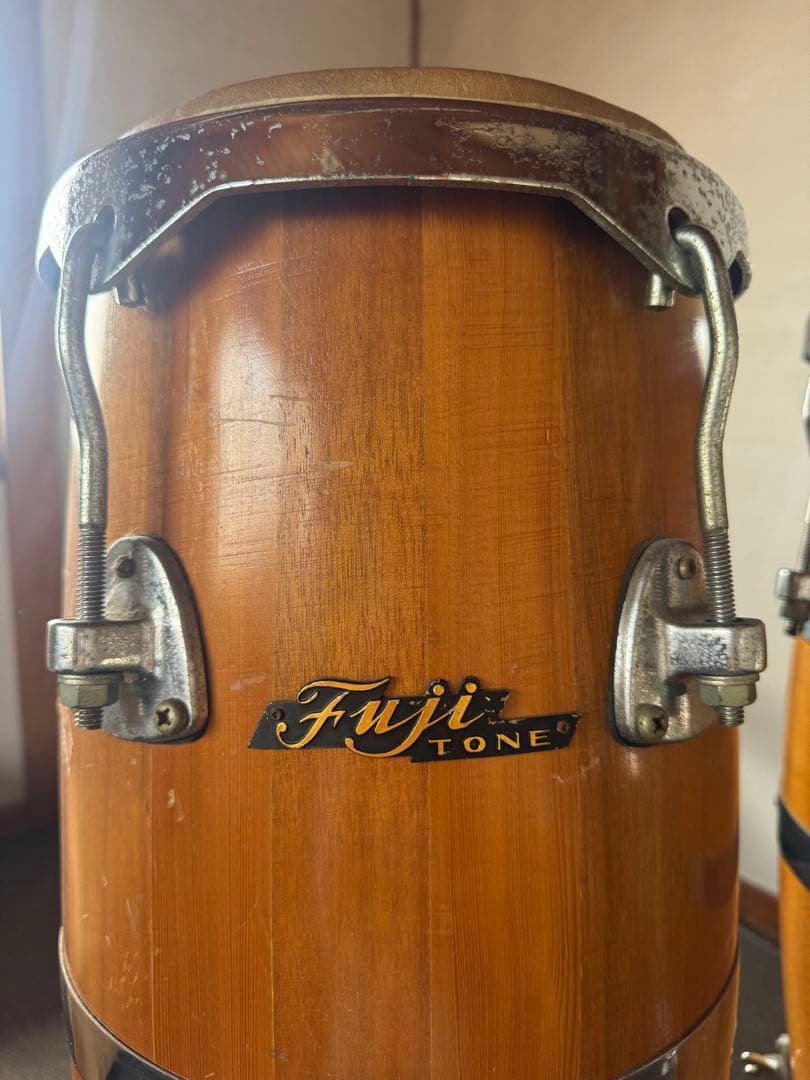 【希少　ヴィンテージ 日本製】Fuji TONE コンガ ペア 送料込み
