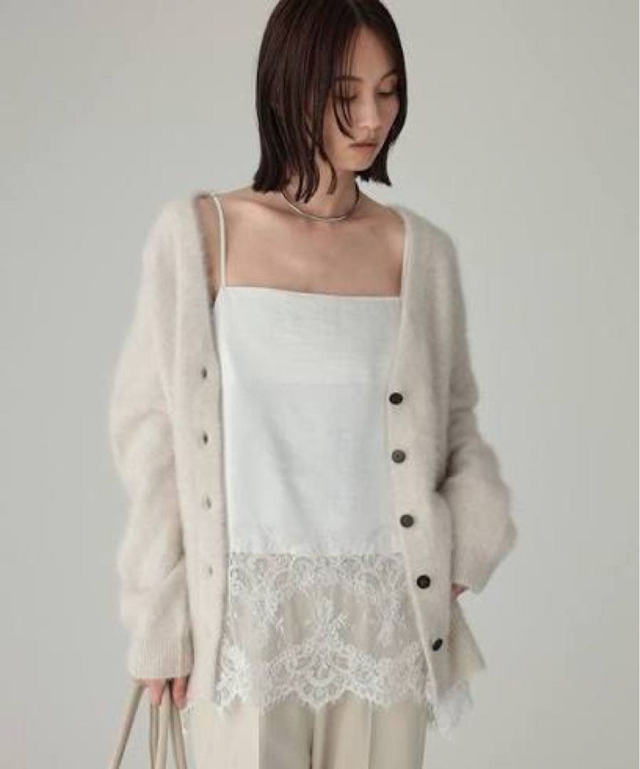 【★様】BABYLON ヘムレースキャミソール ホワイト