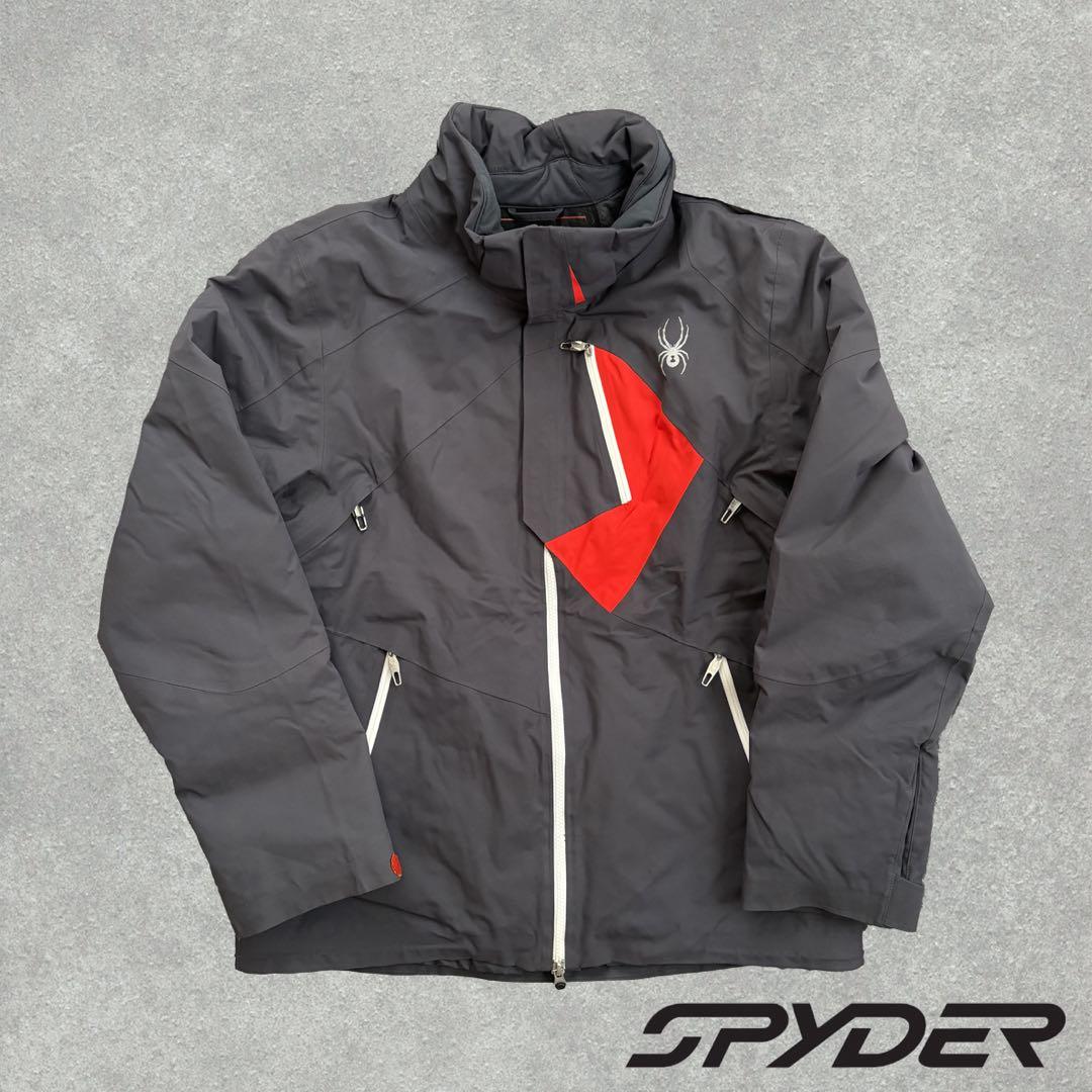 Spyder スパイダー グレー/レッド スキーウェア