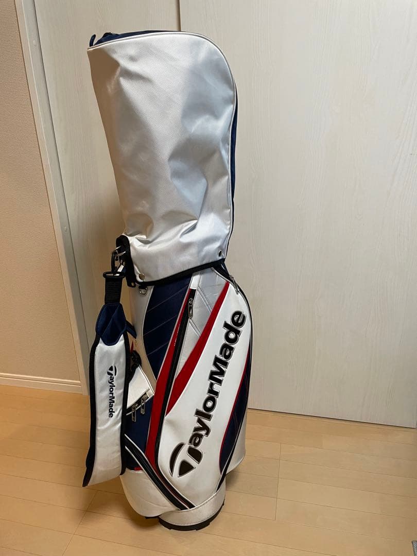 TaylorMade キャディバッグ ホワイト/ネイビー/レッド