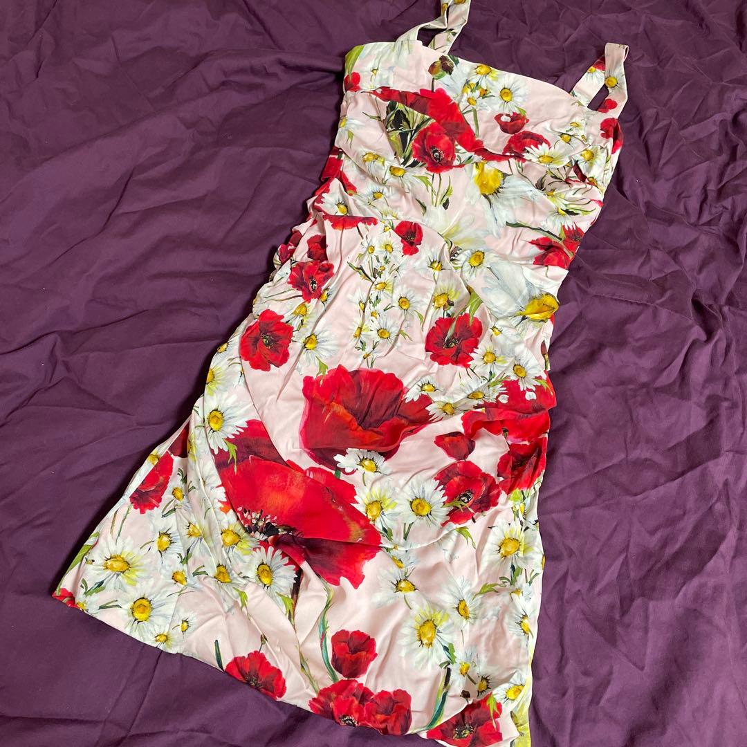 花柄ミニワンピース