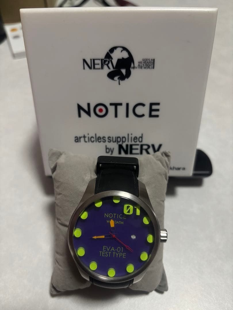 NOTICE EVA-01 TEST TYPE 時計
