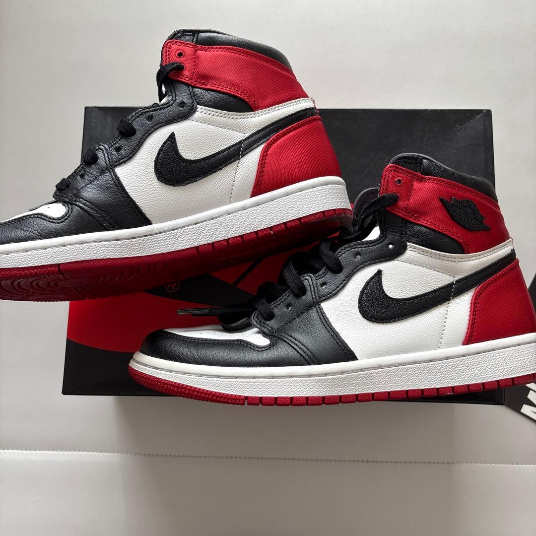 シューズ(男性用) AIR JORDAN 1 Satin BLACK TOE