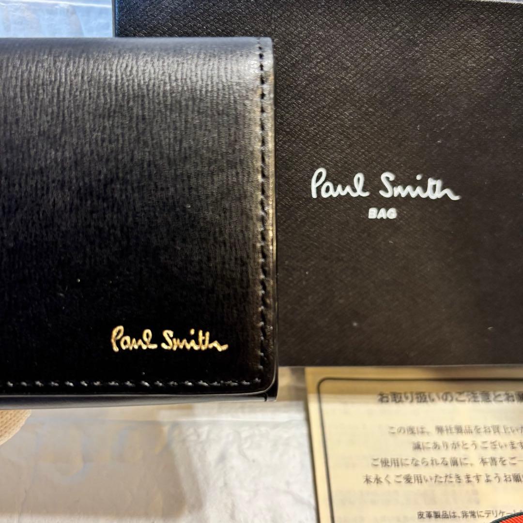 ✨Paul Smith シティエンボス　名刺入れ　新品未使用品　ブラック