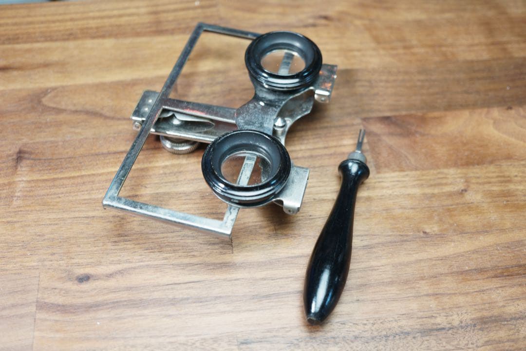 アンティークステレオビューワー フランス ステレオ写真 ガラス乾板 6x12cm