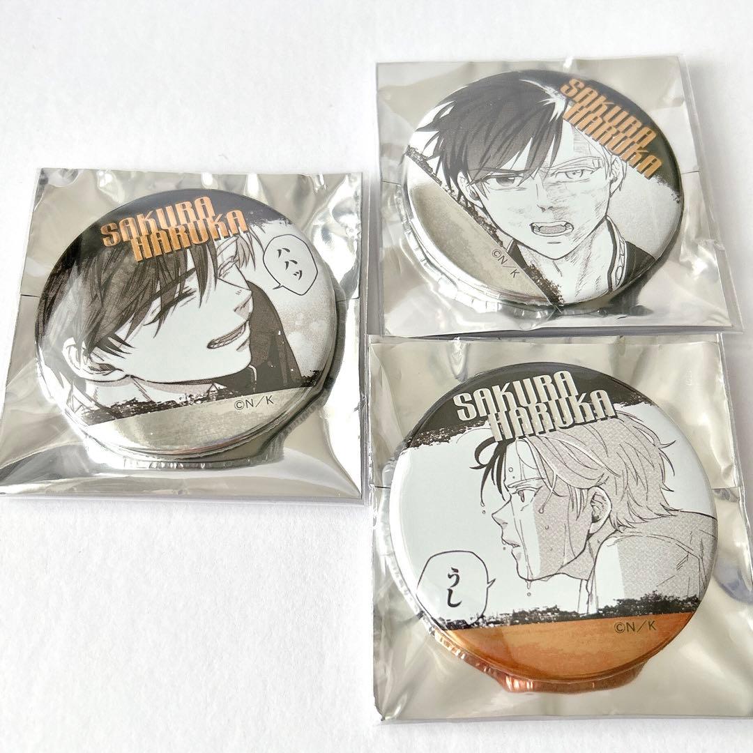 004 桜遥 WIND BREAKER ジュエリー缶バッジ 原作絵
