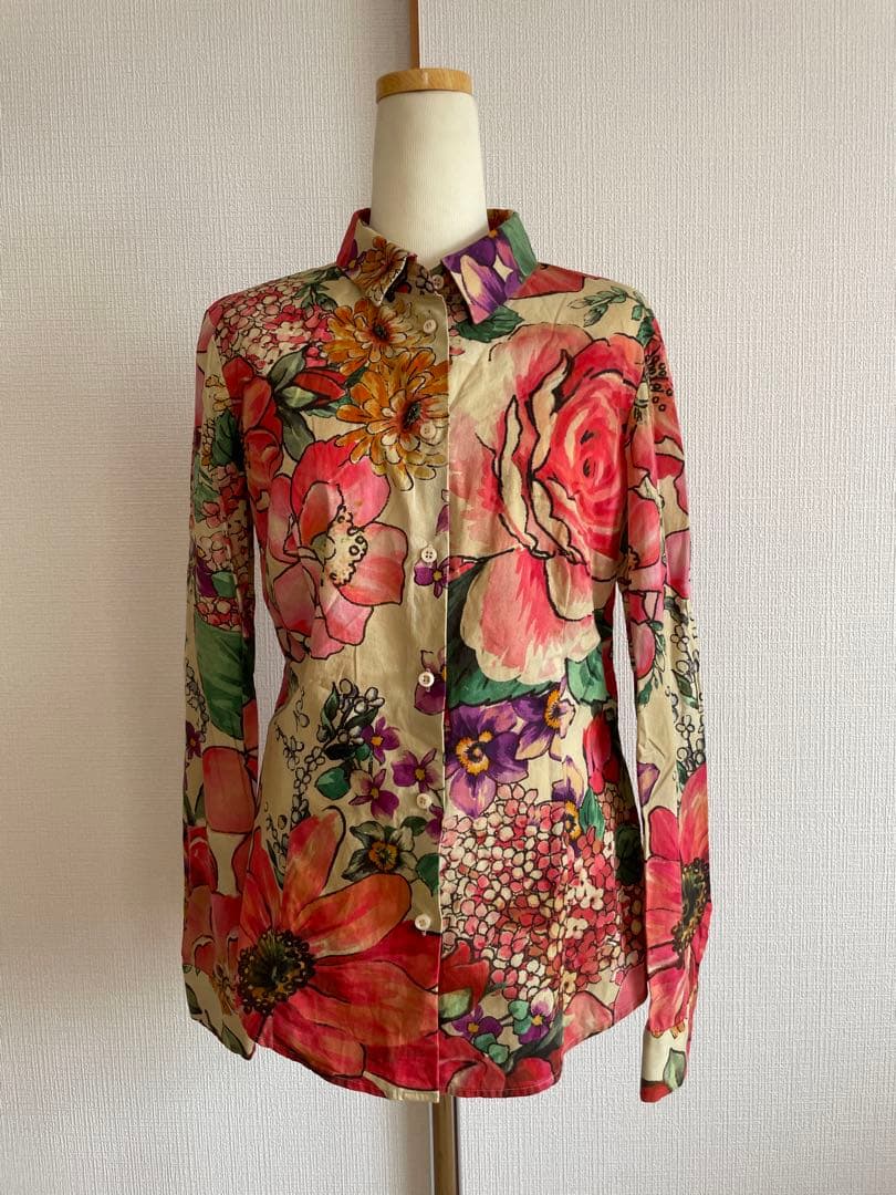 RED VALENTINO フラワープリント シャツ ブラウス
