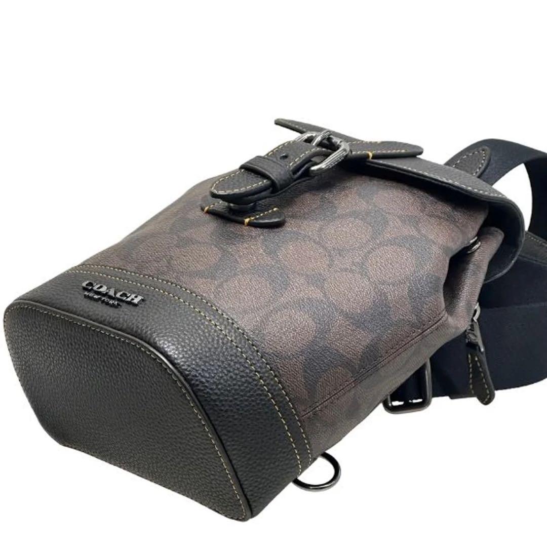 【超美品】コーチ バッグ ショルダーバッグ ボディバッグ ブラウン×ブラック